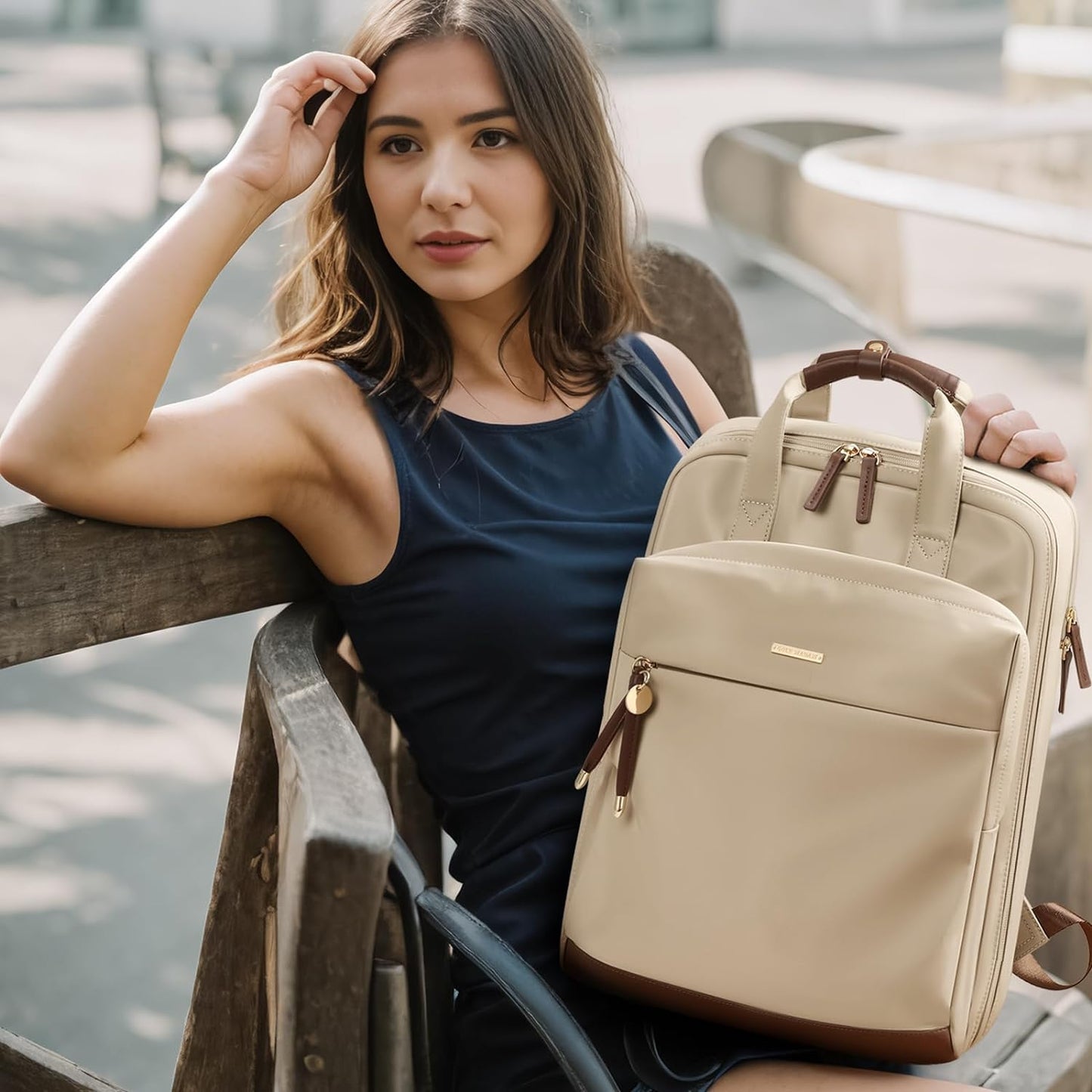 Women Laptop Backpack with Smart Tote Design TEST！！！